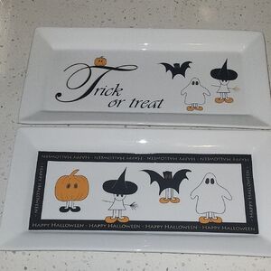 Halloween Themed Rectangular Plates